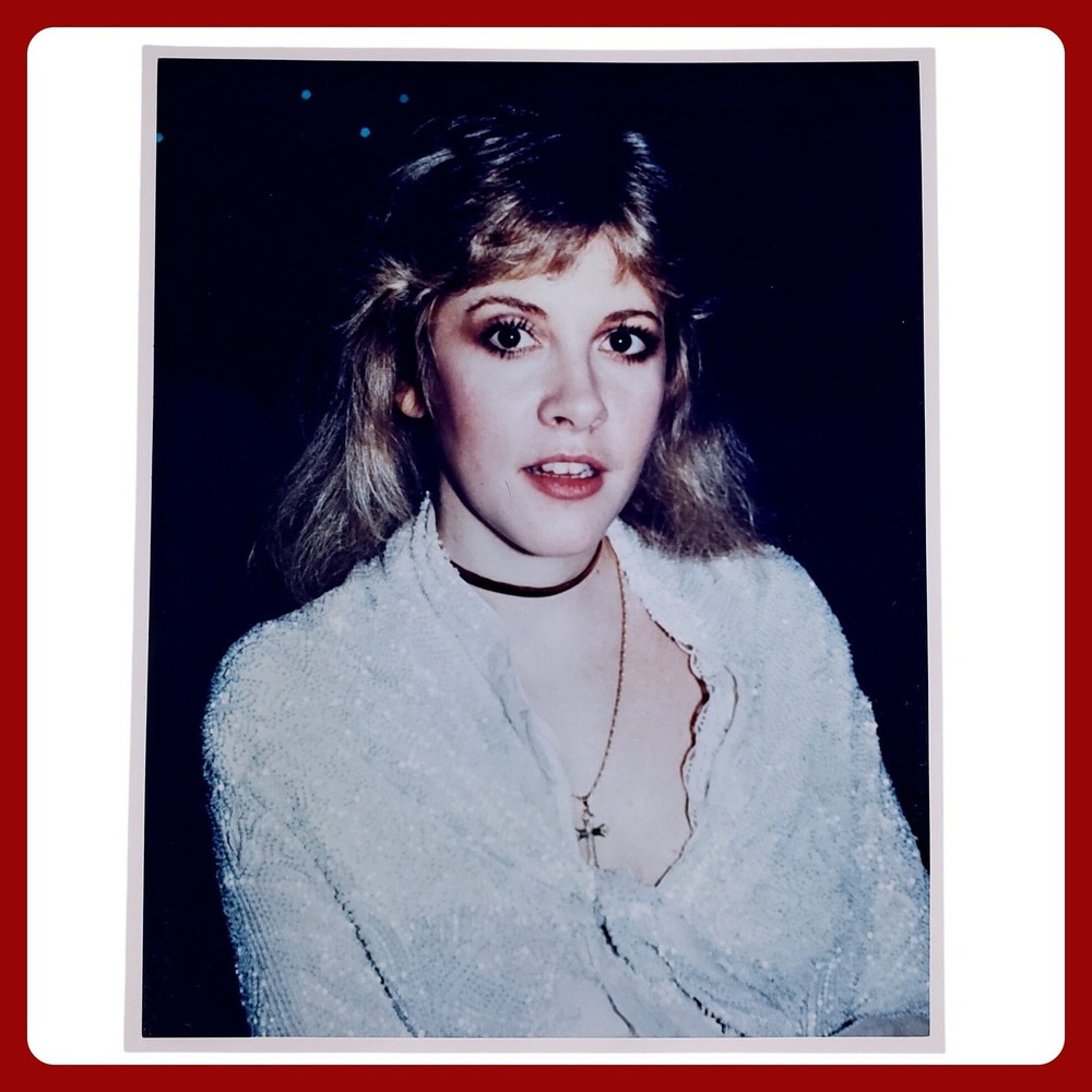 Stevie Nicks Fleetwood Mac Headshot S & M Rock Photograph Portrait 8x10 BN 19